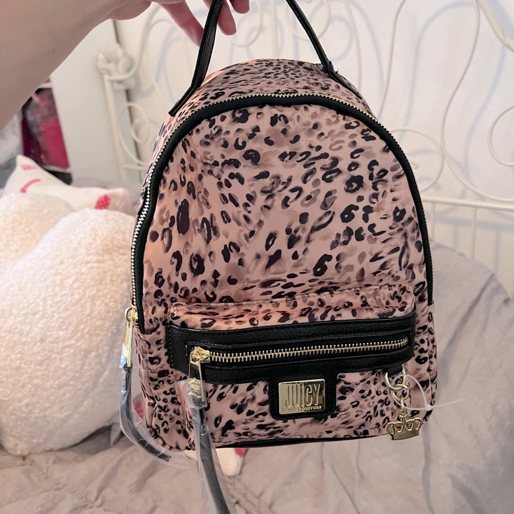 Leopard juicy couture backpack nwt